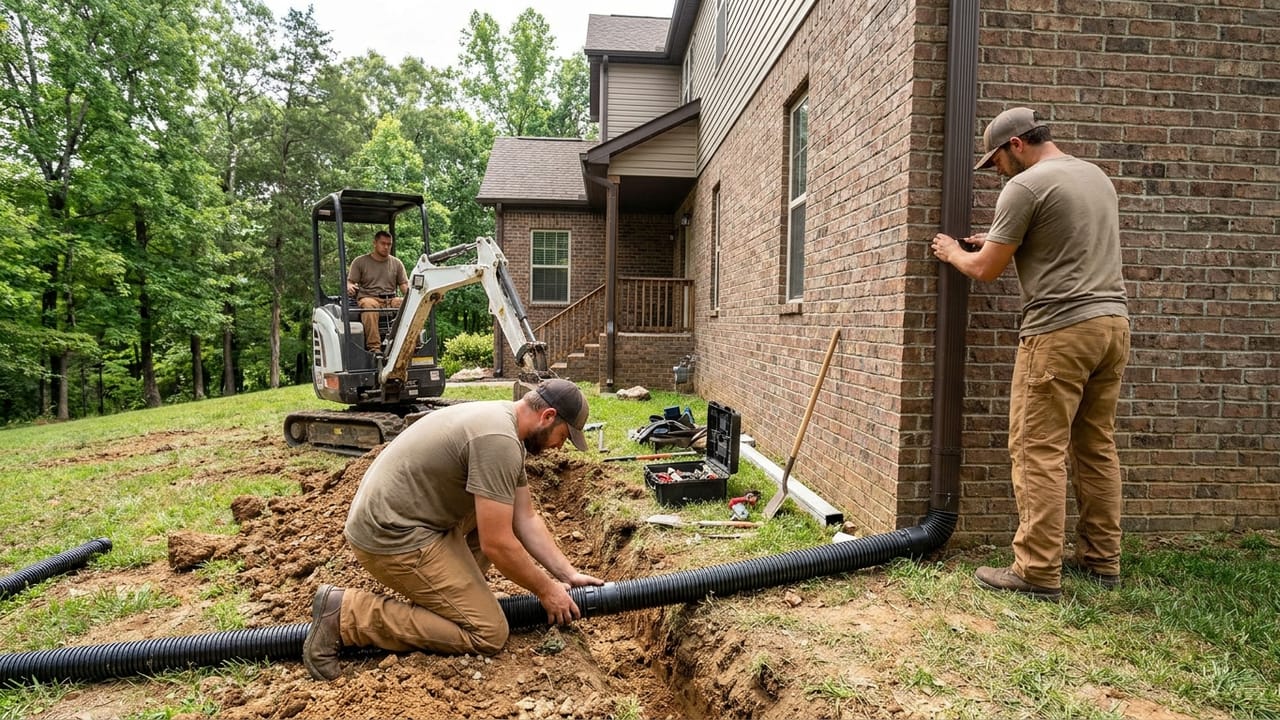 Downspouts & Drainage in Nashville