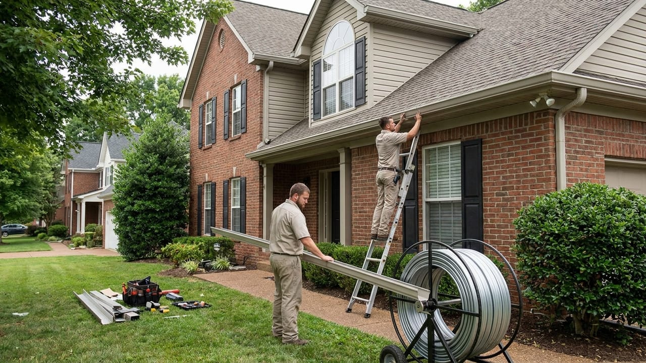 Seamless Gutter Installation in Nashville